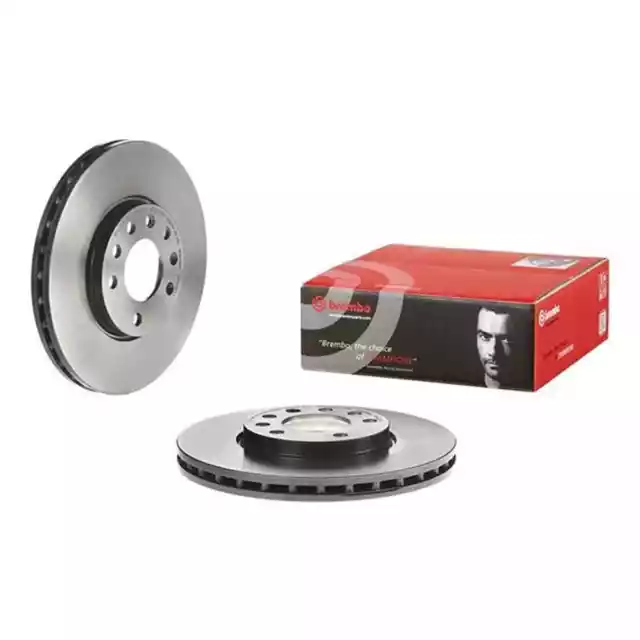 2X BREMBO Disques de Frein 285mm Aéré Internement Avant Convient pour Fiat Croma