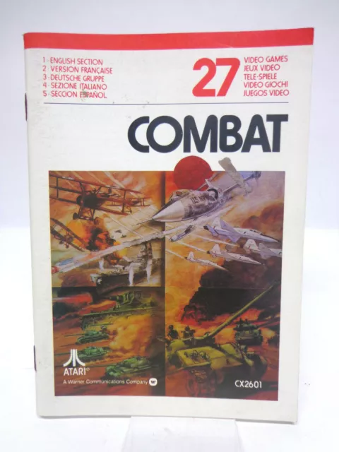 Manuel - Mode D'Emploi Atari - Combat