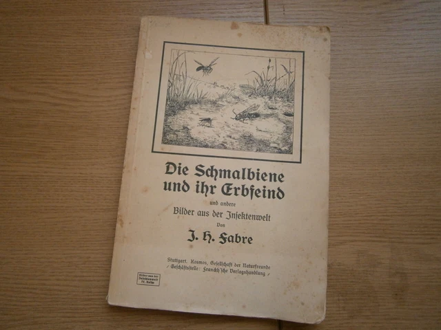 Fabre: "Die Schmalbiene und ihr Erbfeind - Bilder aus der Insektenwelt" von 1914