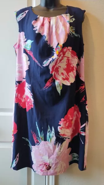 ILE new York MULTICOLOR SLEEVELESS STRETCH Women’s Dress Size 14