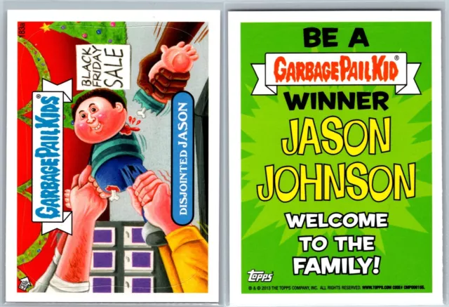 2013 Topps Garbage Pail Kids Brand-New Series 3 GPK Card Disjointed Jason 183a
