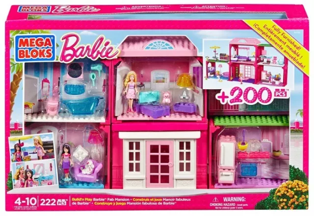 Mega bloks online barbie luxury mansion