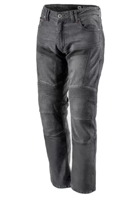 Pantaloni Jeans Moto Oj Man Uomo Jumper Nero Elasticizzato Omologato Tg 56