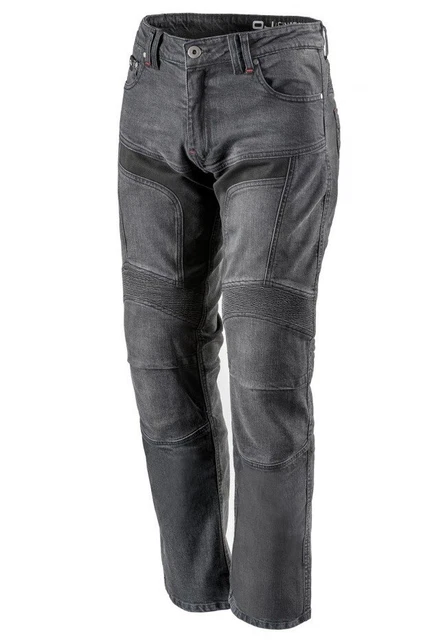 Pantaloni Jeans Moto Oj Man Uomo Jumper Nero Elasticizzato Omologato Tg 60