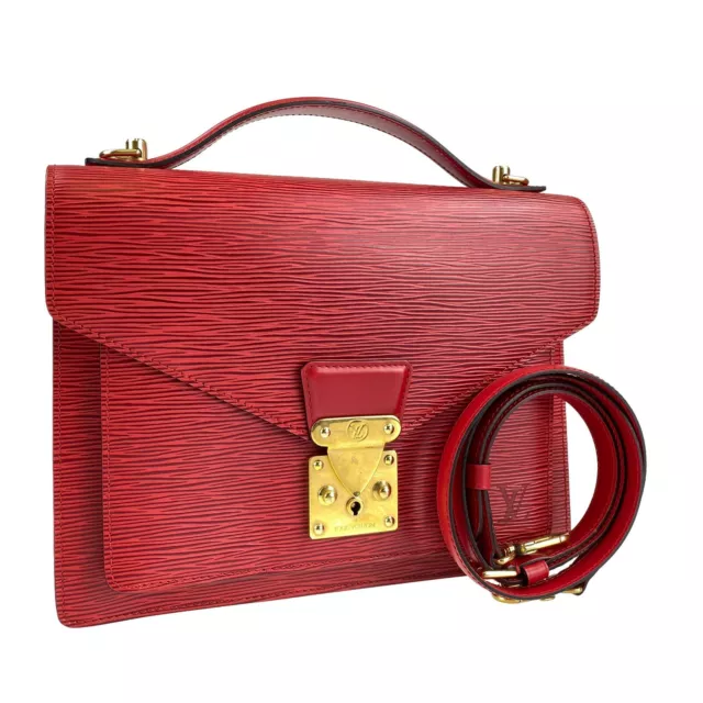 Fake Louis Vuitton Kleber PM Epi Leather M51333 Red Replica Wholesale