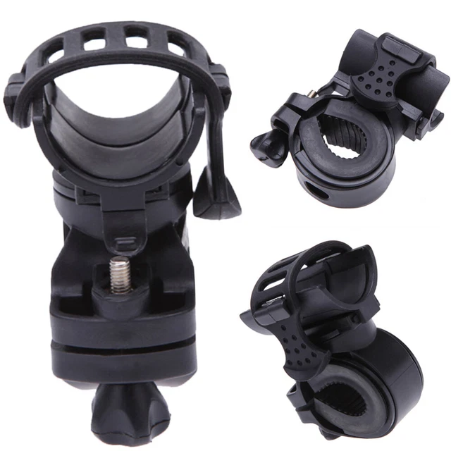 Soporte de luz para bicicleta linterna soporte negro