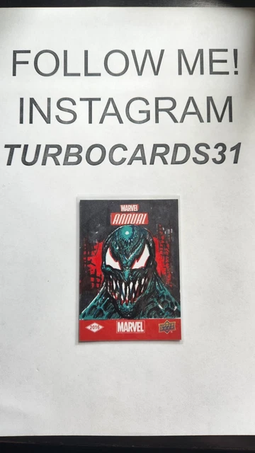 CLINT LANGLEY  Venom 1/1 2016 Upper Deck Annual Sketch Card