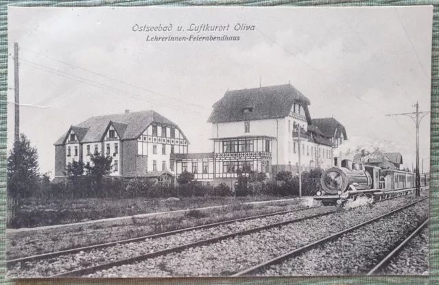 Ak Oliva (Gdańsk - Oliwa). 1914. Lehrerinnen-Feierabendhaus. Westpommern