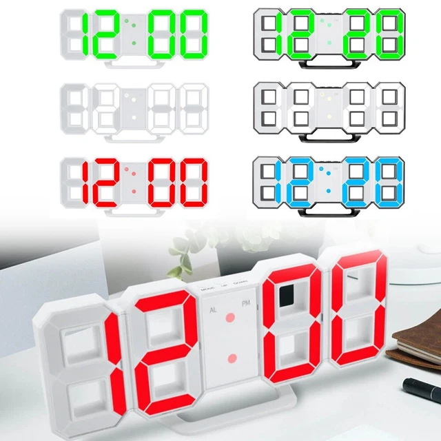 XREXS 17'' Horloge Murale Digitale, Calibrage Automatique de l'heure Via Bluetooth, Horloge Numérique, Luminosité Réglable, Horloge Murale Numérique avec Heure/Date/Température/Alarme/Minuteur XREXS 17'' Horloge Murale Digitale, Calibrage Automatique de l'heure Via Bluetooth, Horloge Numérique, Luminosité Réglable, Horloge Murale Numérique avec Heure/Date/Température/Alarme/Minuteur
