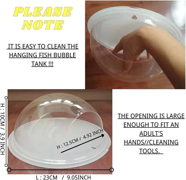 Creative Acrylic Hanging Wall Mounted Fish Tank Hanging Bowl Aquarium decoration 5