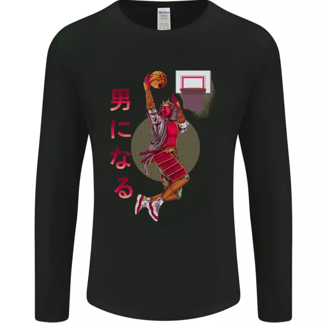 Samurai Basketball Player Mens Long Sleeve T-Shirt