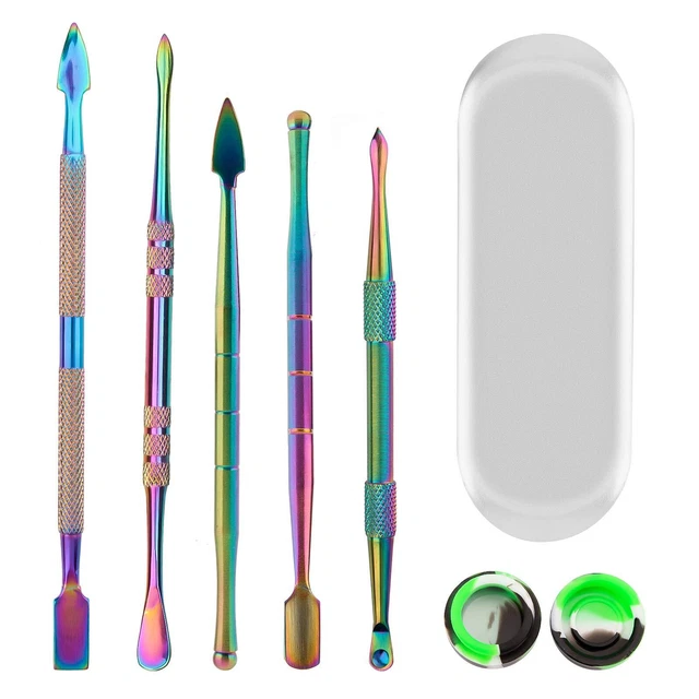 LUTER 5PZ Strumenti per Intagliare la Cera Strumenti per Scolpire Arcobaleno