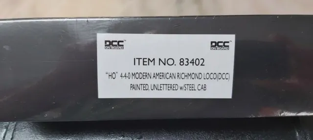 Bachman Spectrum 83402 HO 4-4-0 Modern American Richmond Steam Loco DCC *Sealed*