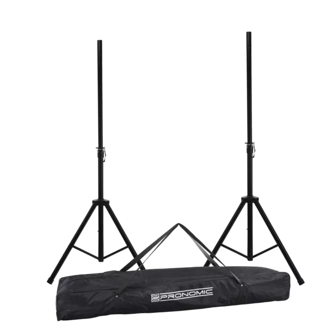 2x Supporti Stativi Aste Stand Altoparlanti Casse DJ PA 193cm Set con borsa