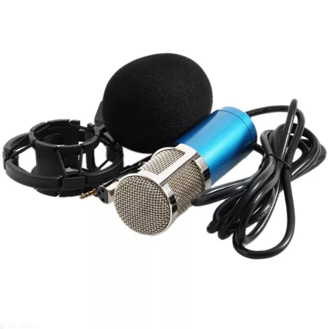 BM-800 Condenser Microphone Studio Pro Audio Pickup Recording MIC + Shock Mount