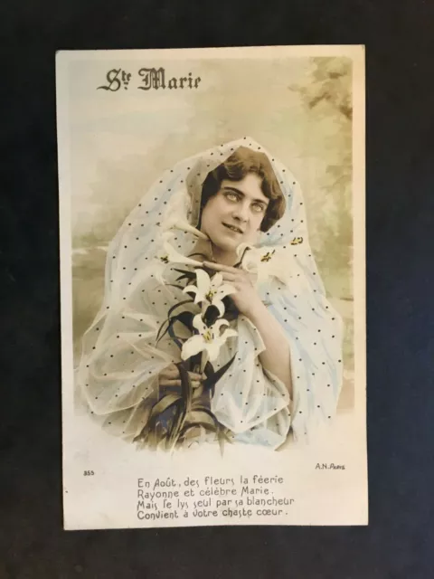 Carte Postale Ancienne Animée de 1915 - SAINTE MARIE