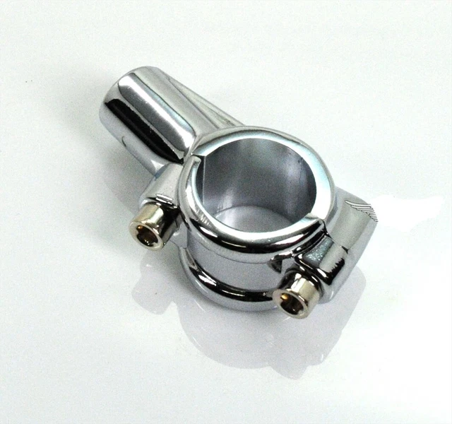 Mofa Moped Mokick Motorrad Roller universal Chrom Spiegel Halter M 10 x 1,25 Neu