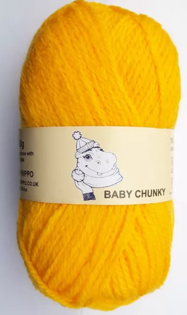 Woolyhippo Chunky Acrylic Yarn Baby Knitting Wool 100g Crochet