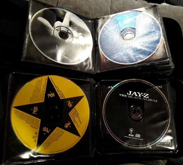 CD Binders Lot - Discs & Booklets Only - 40 Discs Hip-Hop Rap Rock Nu Metal Etc
