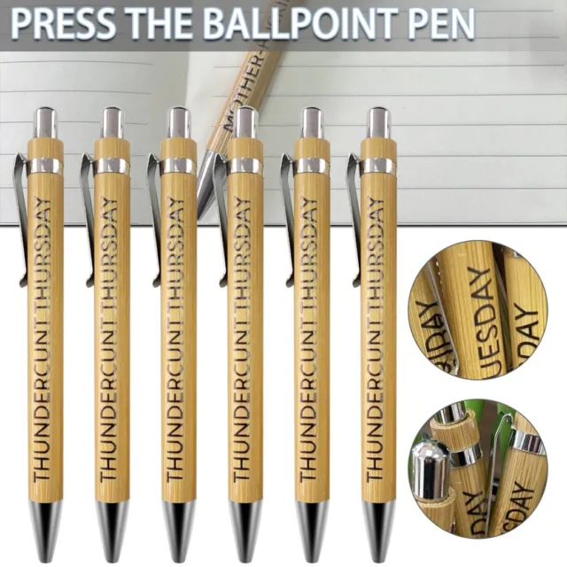 https://www.picclickimg.com/-vEAAOSwQz5lPFRw/6pcs-Offensive-Pen-Bamboo-Pen-Set-Interesting-Copywriting.webp
