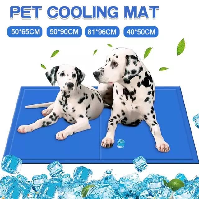 Pet Cooling Mat Cool Pad Cushion Dog Cat Puppy Blanket For Summer Sleeping Bed