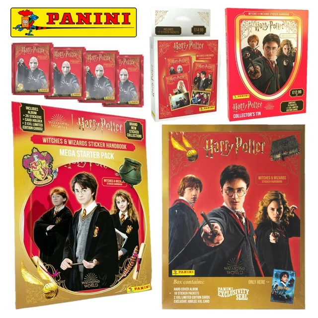 PANINI HARRY Potter Witches & Wizards Sticker Handbook Packs, Tins