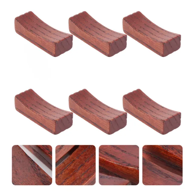 6 piezas soporte para utensilios de bambú de cerámica soporte para palillos de madera
