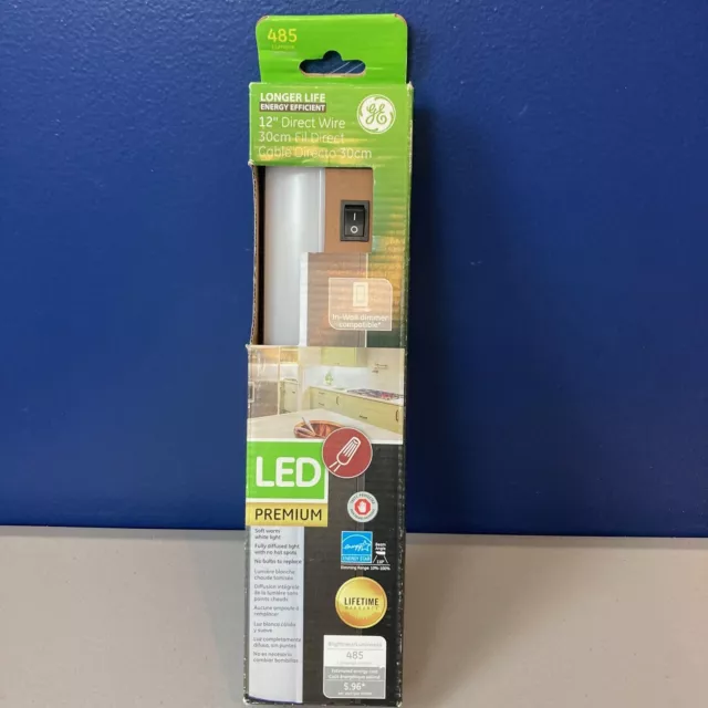 12'' Premium LED DirectWire Dimmable Oil-Rubbed Bronze Under Cabinet Light by GE