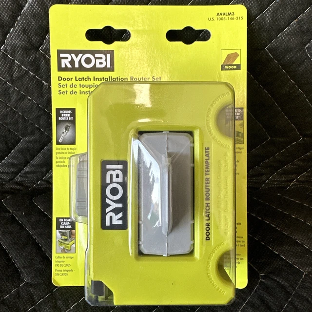 RYOBI DOOR INSTALLATION Kit, Mortiser, Router Template & Bit, Latch