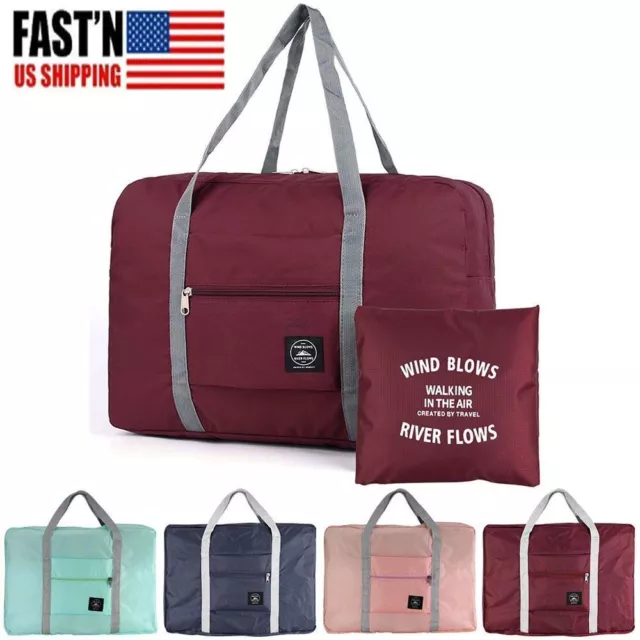 Portable Foldable Travel Storage Luggage Carry-on Big Hand Shoulder Duffle Bag