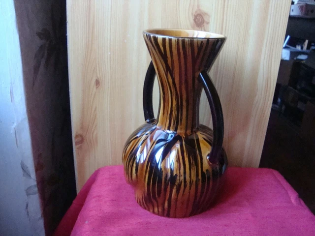 VASE SARREGUEMINES décor DOMINO  VERS 1950 / 60 2
