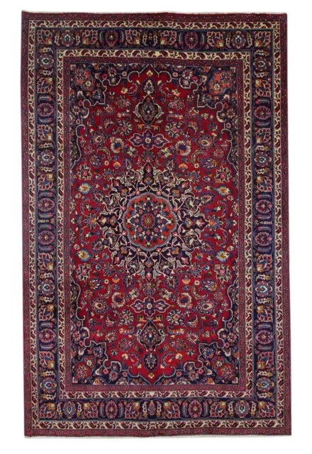 Teppich Maschhad Handgeknüpft Perserteppich Orientteppich Tappeto Tapis Carpet