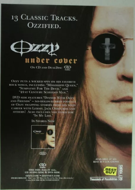 OZZY OSBOURNE "Under Cover" ~ Magazine PRINT AD 2005