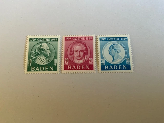 Franz Zone Baden MiNr. 47-49 postfrisch!!!