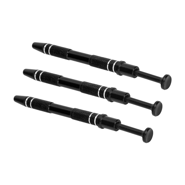 Nero 3pcs Piercing Ball Grabber Pick Up Strumento Portatile 4 Prongs Bead Ho DB3