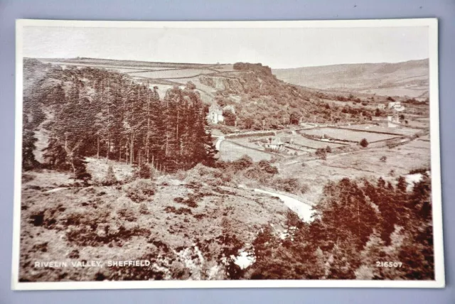 R&L Postcard: Sheffield, View Over Rivelin Valley Area, Real Photo