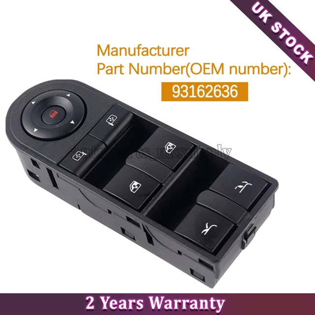 Interruttore Alzacristalli Per Opel Tigra Twintop (X04) – Ricambio Auto Con Numeri OEM 93162973, 93164498, 93162636 - 2