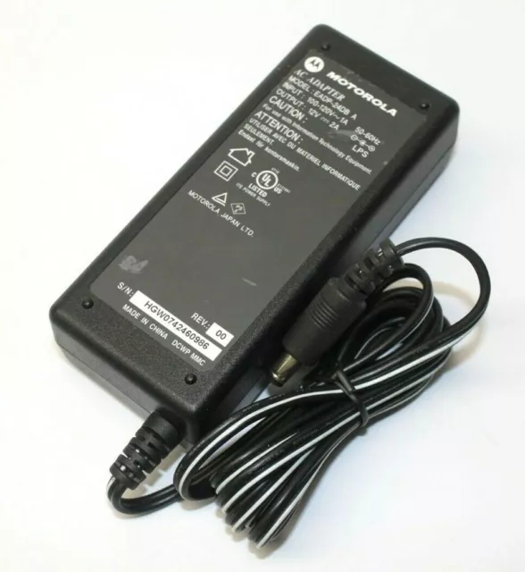 Genuine OEM Motorola EADP-24DB A AC Power Adapter Wall Charger Output 12V 2A
