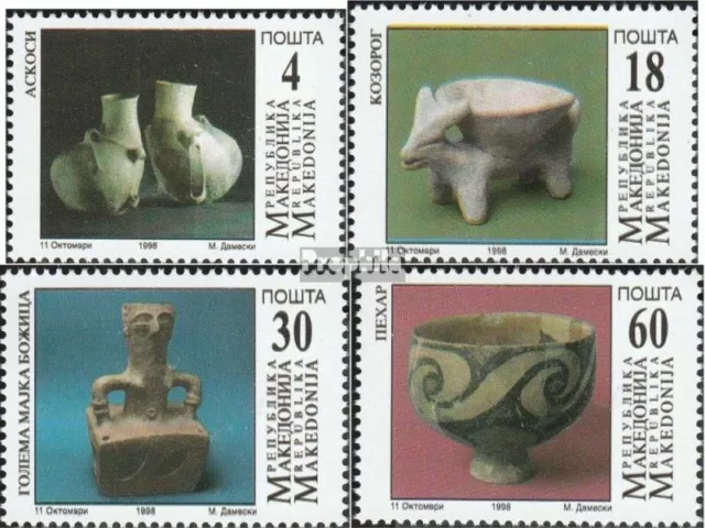 makedonien 122-125 mint never hinged mnh 1998 Archaeological Finds