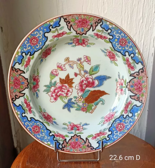 Samson Chinese famille rose style porcelain plate assiette porcelaine chinoise