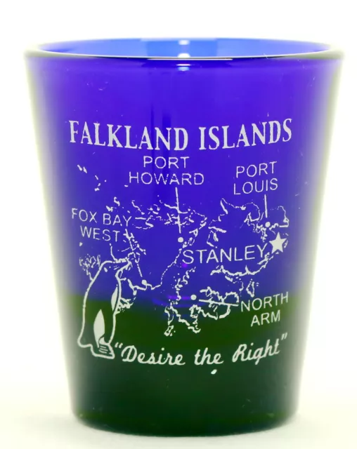 Falkland Islands Cobalt Blue Classic Design Shot Glass Shotglass