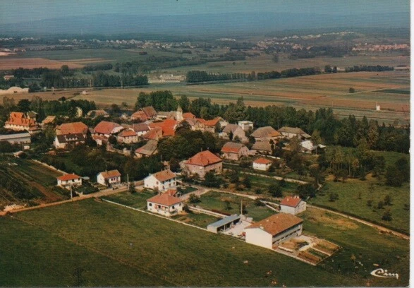 carte postale CHALEZEULE  (Doubs)  vue panoramique aérienne