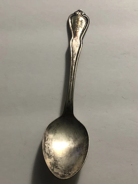 Vintage Holiday Inn ornate Oneida Hotel Plate spoon Silverware silverplate