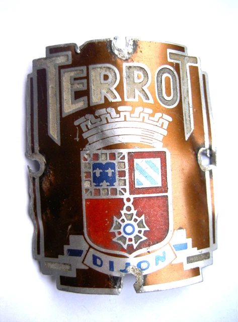 Plaque De Vélo Cycles Terrot Dijon – Badge Ancien Vélo – Club Français – Années 40