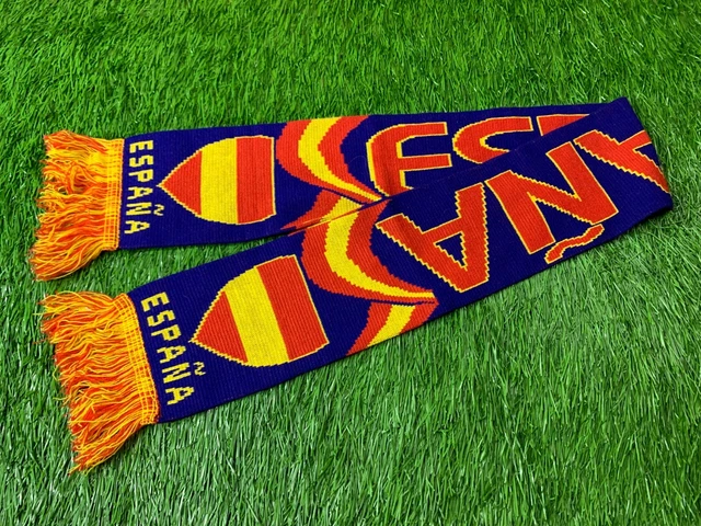 SPAIN ESPANA NATIONAL TEAM rare FOOTBALL SOCCER FAN SCARF ONE SIZE