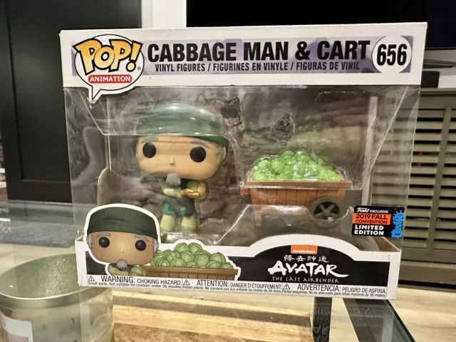 Funko Pop! Vinyl: Avatar: The Last Airbender Cabbage Man & Cart NYCC Exclusive