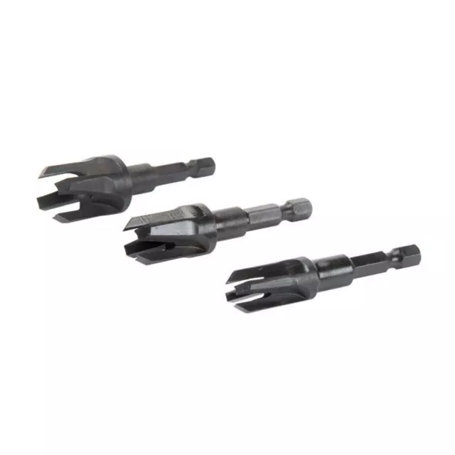 Quick Change Taper Plug Cutter - 3 Piece Set - By Snappy