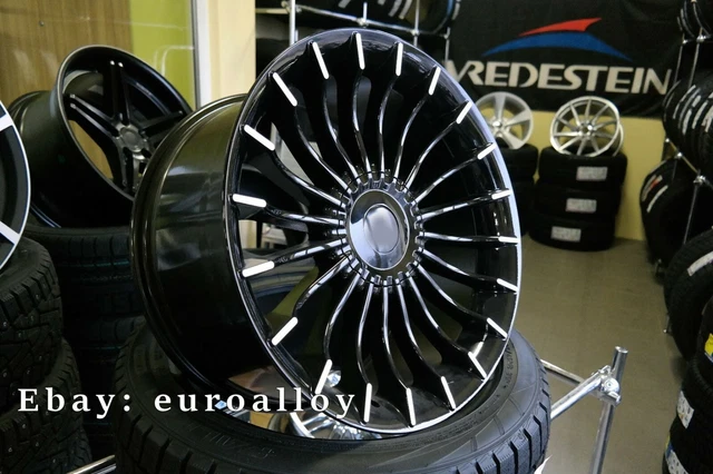 NEUF 4X19 INCH Alpina style Noir Concave Roues pour BMW E60 E39 E65 ...