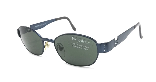 OCCHIALI DA SOLE Uomo Donna Byblos By 635 S 3177 Blu Con Lenti In Vetro EUR 46 90 PicClick IT