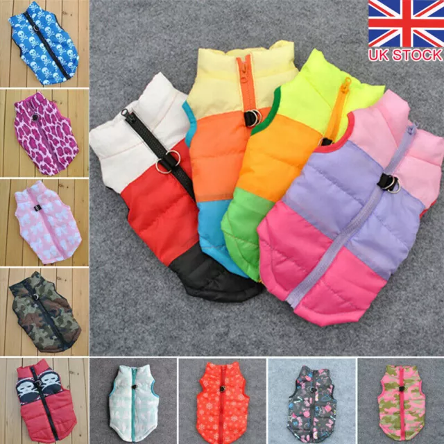Small Pet Dog Cats Puppy Vest Coat Winter Warm Clothes Waterproof Jacket Apparel